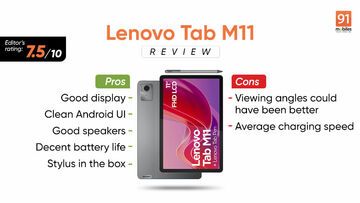 Lenovo Tab M11 testé par 91mobiles.com Lenovo Tab M11 testé par 91mobiles.com