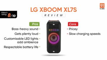 LG XBOOM XL7S testé par 91mobiles.com LG XBOOM XL7S testé par 91mobiles.com