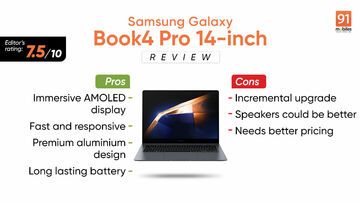 Samsung Galaxy Book4 Pro testé par 91mobiles.com Samsung Galaxy Book4 Pro testé par 91mobiles.com