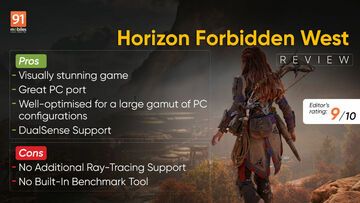 Horizon Forbidden West Complete Edition test par 91mobiles.com