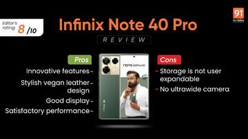 Infinix Note 40 Pro Review: 3 Ratings, Pros and Cons
