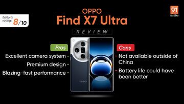 Oppo Find X7 test par 91mobiles.com