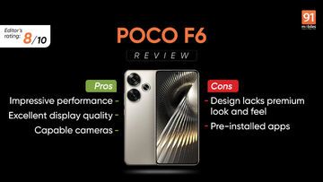 Xiaomi Poco F6 testé par 91mobiles.com Xiaomi Poco F6 testé par 91mobiles.com