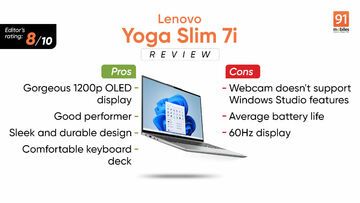 Lenovo Yoga Slim 7i testé par 91mobiles.com Lenovo Yoga Slim 7i testé par 91mobiles.com