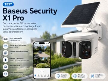 Baseus Security X1 Pro testé par LeCafeDuGeek Baseus Security X1 Pro testé par LeCafeDuGeek