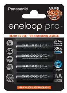 Panasonic Eneloop Pro 2500 mAh im Test: 1 Bewertungen, erfahrungen, Pro und Contra