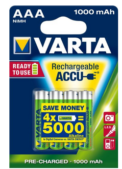 Varta Accu Ready To Use AAA HR031000 mAh Review: 1 Ratings, Pros and Cons