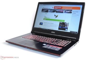 MSI GE72VR test par NotebookCheck