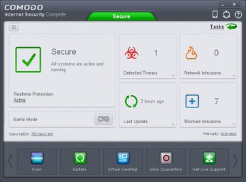 Comodo Internet Security Complete 7 Review: 1 Ratings, Pros and Cons