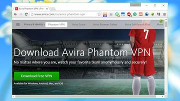 Avira Phantom VPN test par TechRadar