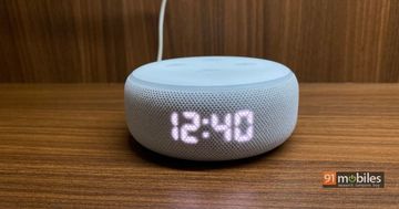 Amazon Echo Dot with Clock test par 91mobiles.com
