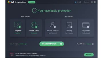 AVG Free Antivirus reviewed by ExpertReviews