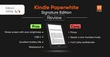 Test Amazon Kindle Paperwhite Signature Edition