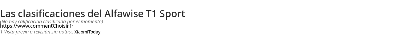 Ratings Alfawise T1 Sport