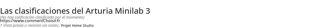 Ratings Arturia Minilab 3