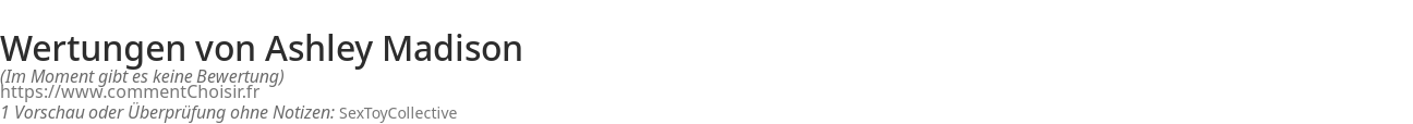 Ratings Ashley Madison