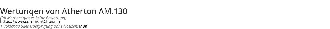 Ratings Atherton AM.130