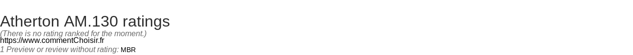 Ratings Atherton AM.130