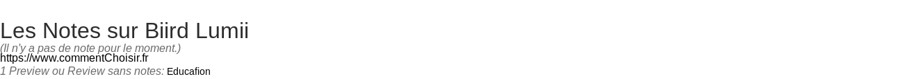 Ratings Biird Lumii