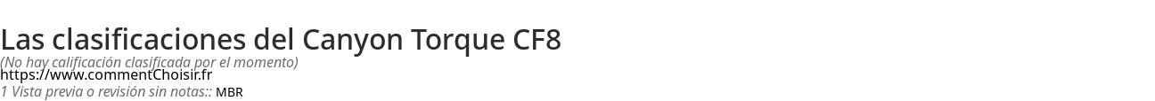 Ratings Canyon Torque CF8