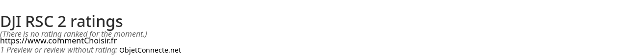 Ratings DJI RSC 2