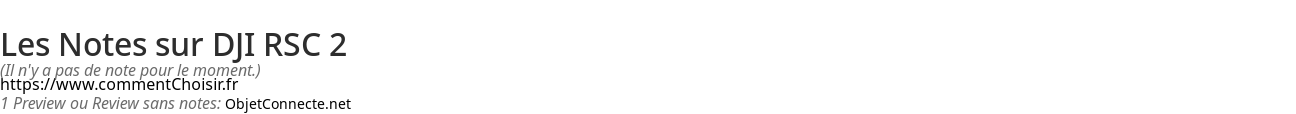 Ratings DJI RSC 2