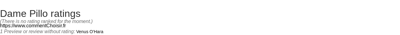 Ratings Dame Pillo