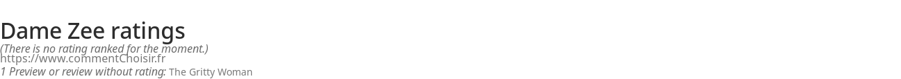 Ratings Dame Zee