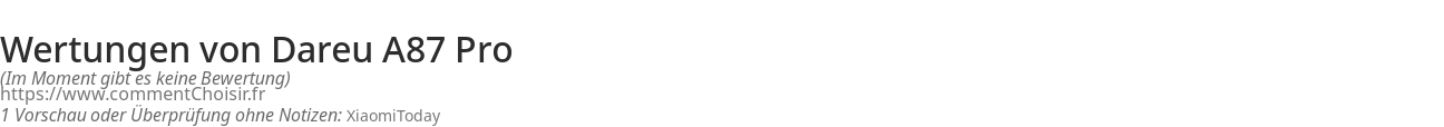 Ratings Dareu A87 Pro
