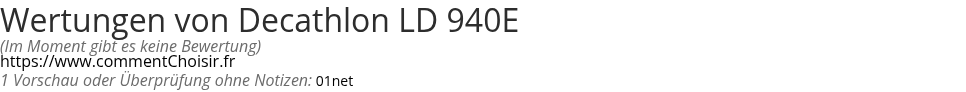 Ratings Decathlon LD 940E