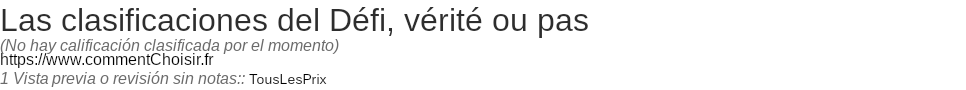 Ratings Dfi, vrit ou pas