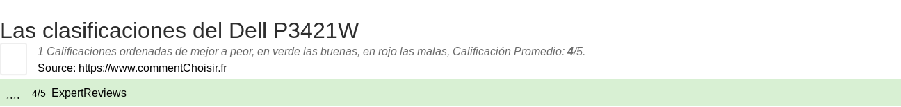 Ratings Dell P3421W