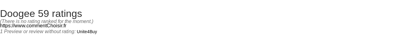 Ratings Doogee 59