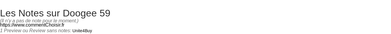 Ratings Doogee 59