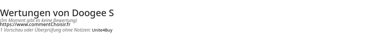 Ratings Doogee S