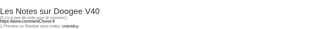 Ratings Doogee V40