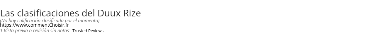 Ratings Duux Rize