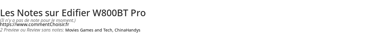 Ratings Edifier W800BT Pro