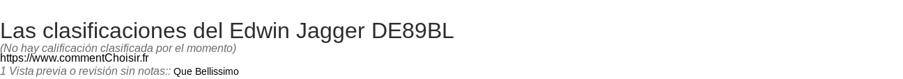 Ratings Edwin Jagger DE89BL