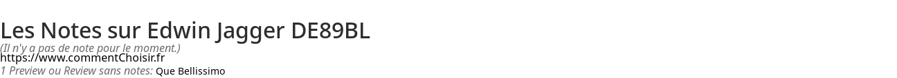 Ratings Edwin Jagger DE89BL