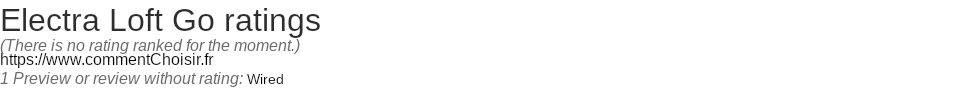 Ratings Electra Loft Go