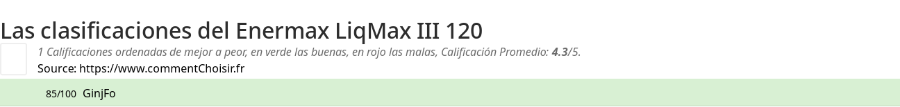 Ratings Enermax LiqMax III 120