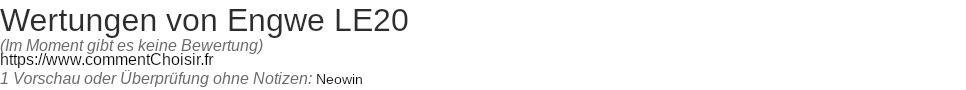Ratings Engwe LE20