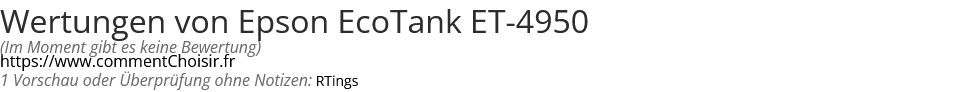 Ratings Epson EcoTank ET-4950