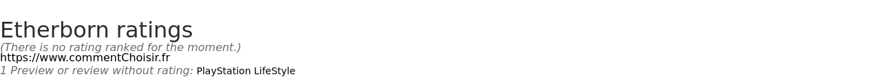 Ratings Etherborn
