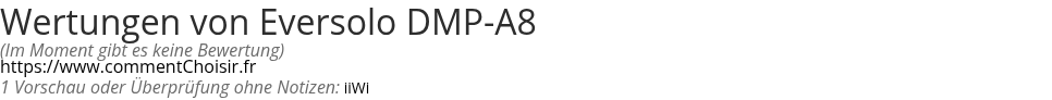 Ratings Eversolo DMP-A8