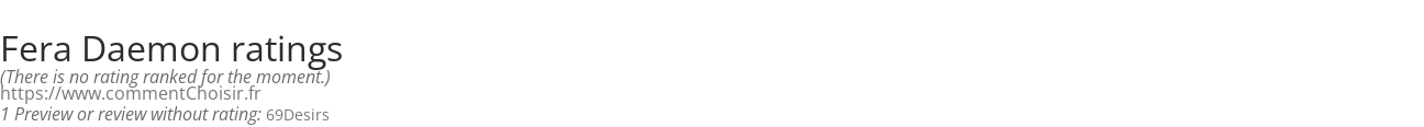 Ratings Fera Daemon