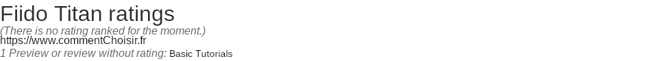 Ratings Fiido Titan