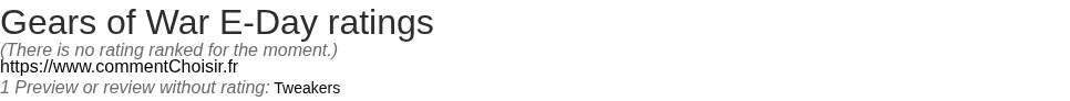 Ratings Gears of War E-Day