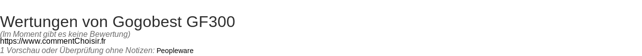 Ratings Gogobest GF300